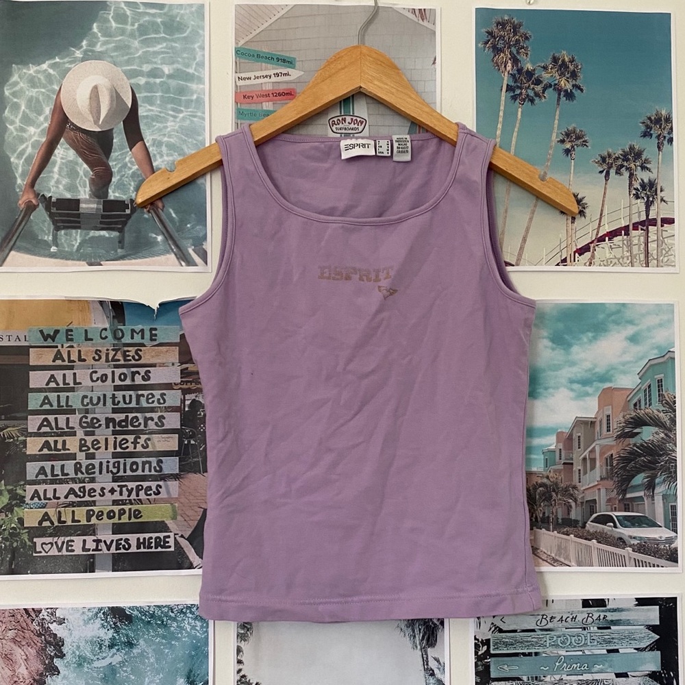 Vintage Esprit Tank Top Purple